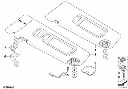 Tapa de cubierta izquierda para BMW E70, E70N, E71, E72 (OEM 51168037343). Original BMW.