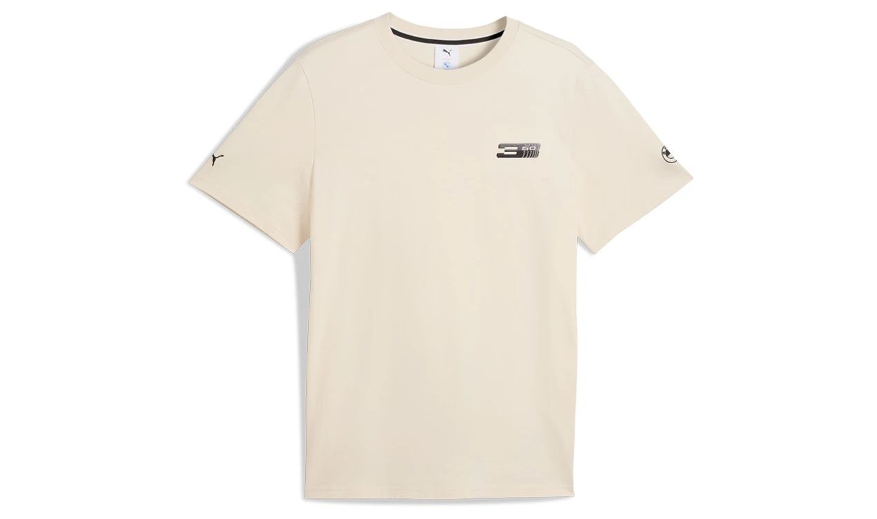 Camiseta gráfica beige talla M OEM 80145B7E1E9 para BMW. Original BMW.