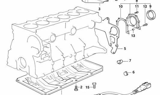 Capteur de détonation OEM 12141730029 pour BMW E36 320I et E34 520I avec moteur M50. Compatible avec les versions manuelles et automatiques. BMW d'origine.
