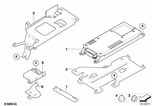Unterstützung der Bluetooth -Antenne für BMW E39 (OEM 84136936910). Original BMW.