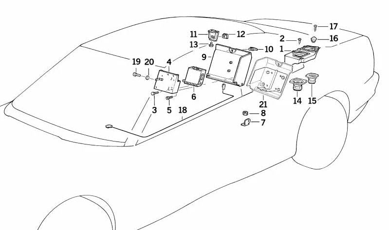 Tornillo de cilindro OEM 07119920069 para BMW E21, E30, E12, E28, E24, E23, E32, E38, E31. Original BMW.