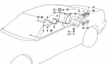Tornillo de cilindro OEM 07119920069 para BMW E21, E30, E12, E28, E24, E23, E32, E38, E31. Original BMW.