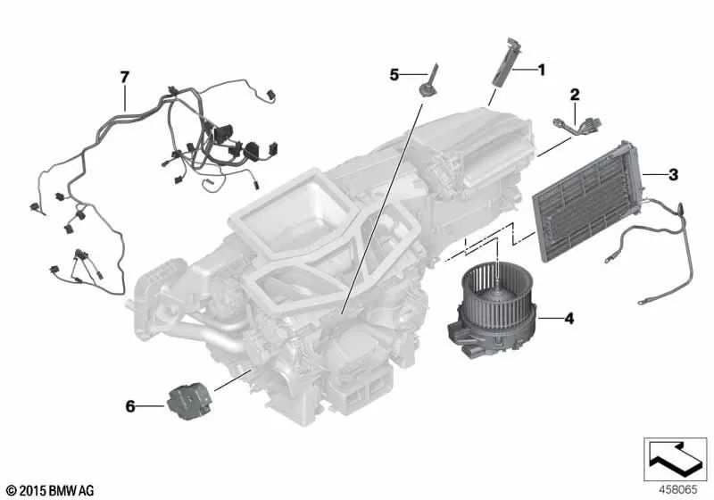 BMW F90 -Lüfter, F90N, G30, G30N, G31, G31N, G32, G32N, G11, G11N, G12, G12N, F91, F92, F93, G14, G15, G16 (OEM 64116836882). Original BMW.