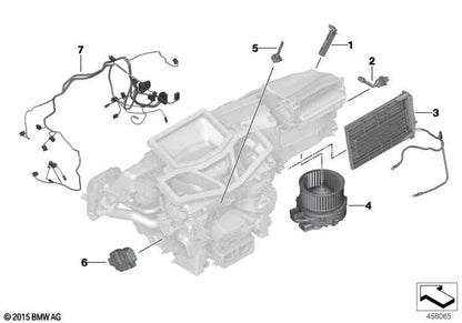 Ventilador calefacción OEM 64116836882 para BMW Serie 5 F90, G30, G31 y más. Original BMW.