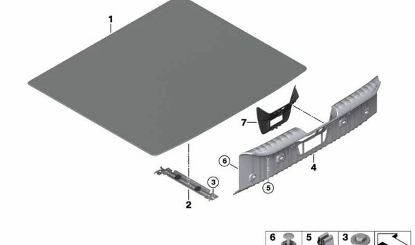 Protector de maletero OEM 51477456424 para BMW Z4 G29. Original BMW.