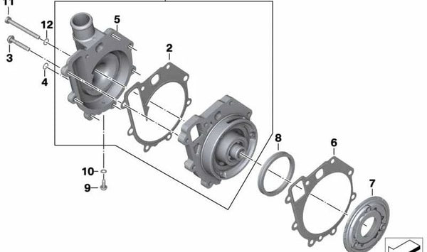 Disco centrífugo OEM 11518392099 para motos BMW F750GS, F850GS, F900R, F900XR... y más. Original BMW Motorrad.