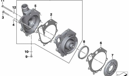 Parafuso ISA M6X65-10.9-PHR OEM 07129909688 para motocicletas BMW F 750 GS, F 850 ​​​​GS, F 900 R... e muito mais. Originais BMW Motorrad.
