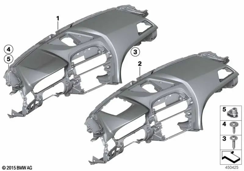 Leather Instrument Panel Cover for BMW F06, F12, F13 (OEM 51459240778). Original BMW