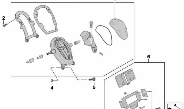 Piloto trasero OEM 63217679213 para BMW Motorrad {K1600GT, K1600GTL, K1600B}. Luz trasera original BMW Motorrad, ideal para reemplazo o reparación. Compatible con modelos específicos indicados. Original BMW Motorrad.