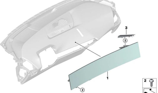 Multifunctional Screen for BMW I20 (OEM 65505A7B2E3). Genuine BMW