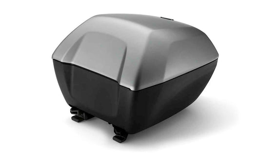 Asphaltgraue Gehäuseabdeckung Außenschale OEM 77438409433 für BMW R 1200 R, R 1250 R, F 900 R, F 900 XR, C 400 GT, C 400 X Motorräder. Original BMW Motorrad.