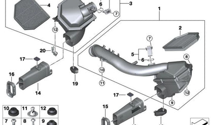 Soporte inferior para BMW F87N, F80, F82, F83 (OEM 51748062549). Original BMW