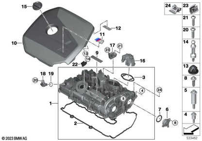 Junta para BMW Serie 1 F20, F21, F40 Serie 2 F22, F23, F44, F45, F46, G42 Serie 3 F30, F31, F34, G20, G21 Serie 4 F32, F33, F36, G22 Serie 5 F10, F11, F18, F90, G30, G31 Serie 7 G11, G12 Serie 8 F91, F92, F93, G14, G15, G16 X1 E84, F48, U11 X2 F39 X3 F25,