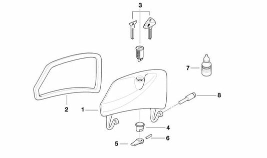 Anillo OEM 46632313479 para BMW R1100RT, R850RT, R1150RT. Original BMW Motorrad.