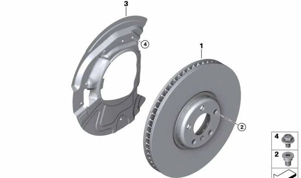 Cubrecárter izquierdo OEM 34106879081 para BMW X5 F15. Pieza original BMW.