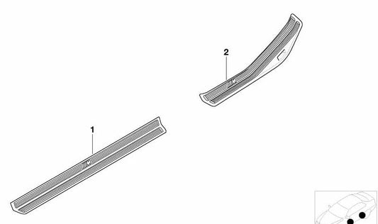 Embelling di ingresso OEM 51477894845 per BMW E46 316Ti. Compatibile con i modelli realizzati tra il 2001 e il 2004. BMW originale.