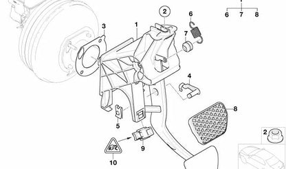 Conector universal 4 pines OEM 61138380696 para BMW {E36, E38, E39, E46, E52, E53, E60, E61, E63, E64, E65, E66, E70, E71, E72, E81, E82, E83, E84, E85, E86, E87, E88, E89, E90, E91, E92, E93, F01, F02, F04, F06, F07, F10, F11, F12, F13, F18, F20, F2