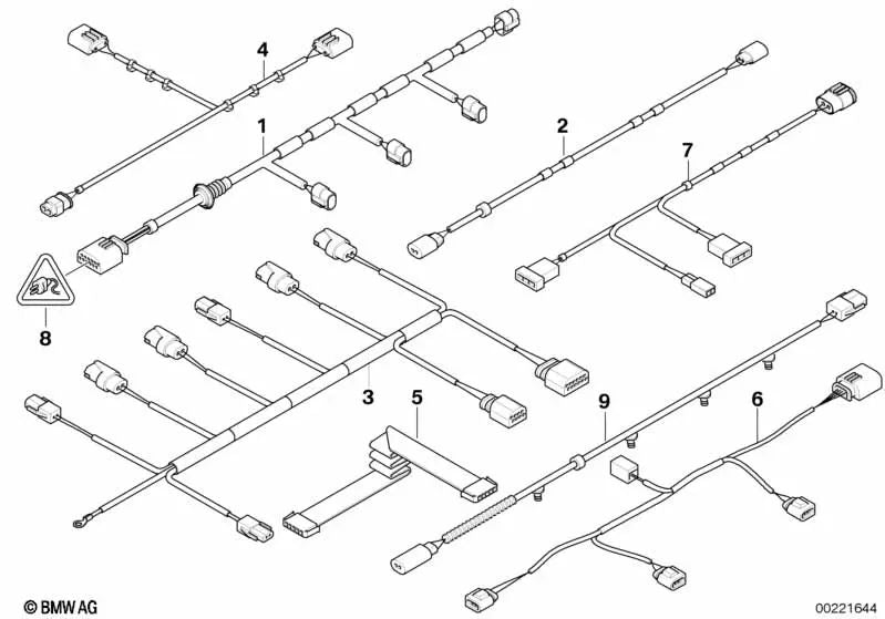 CAS Flat Tape for BMW X5 E70, E71, E72 (OEM 61126950093). Genuine BMW