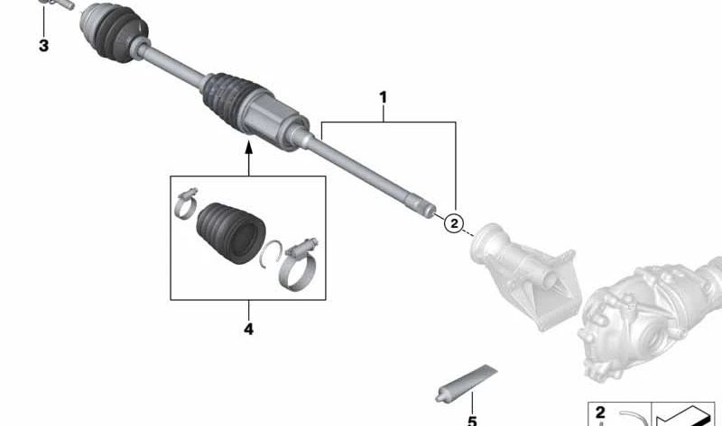 Kit de reparación fuelle interior OEM 31608680223 para BMW G42, G45, G20, G01, G08, G02, F97, F98, G05, G18, F95, G06, F96, G07, G09. Original BMW.