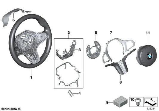 Le volant en cuir M Sport pour BMW G20, G21, G28, G22, G23, G26 (OEM 32308746688). BMW d'origine