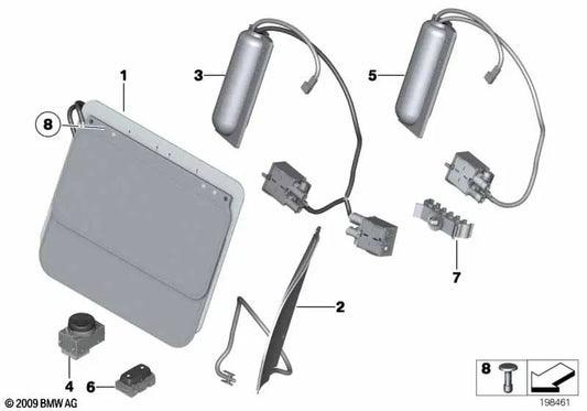 Lordosepumpe für BMW F25, F26 (OEM 52107392152). Original BMW