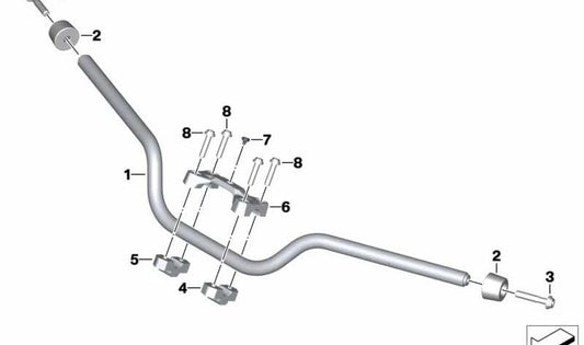 Manillar OEM 32719443134 para BMW Motorrad F 900 XR (FK84) 2019-2024. Repuesto original BMW Motorrad.