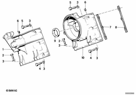 Couvercle extrême pour BMW 5 E12 E12, E28 Series 6 E24 Series 7 E23 (OEM 11141278705). BMW d'origine