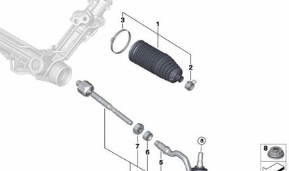Kugelgelenk for BMW E70, E71, E72 (OEM 32106793497). Genuine BMW