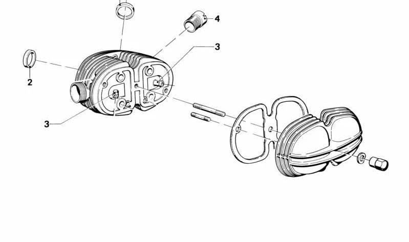 Connettore ROSCADO OEM 11121250227 per BMW R50, R60, R75, R80, R90, R100 (modelli classici). Sostituzione BMW originale per i componenti della testata e del motore. BMW originale.