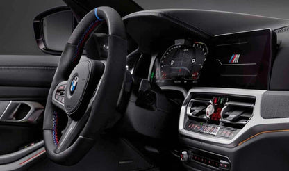 Volante M Performance OEM 32302462910 con Alcantara para BMW G87 (2er), G80 (M3, M3 CS, M3 Competition). No compatible con asistentes de conducción ni calefacción. Original BMW.