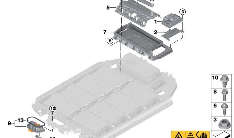 Módulo de control de batería OEM 61278845307 para BMW G28, G26, G68, G70 {i3 eDrive35L, i4 eDrive35/40, i5 eDrive40/xDrive50, i7 M70 xDrive}. Original BMW.