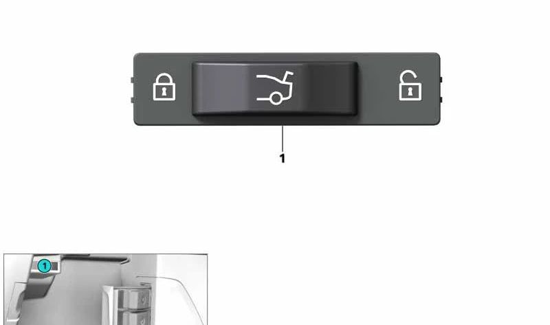 OEM-Positionsschalter 61319253779 für BMW E81, E87, F22, F30, F10, F01, X1 E84, Z4 E89... und mehr. Original BMW.