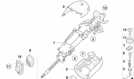 Hose for BMW Z4 E85, E86 (OEM 32306758151). Genuine BMW.
