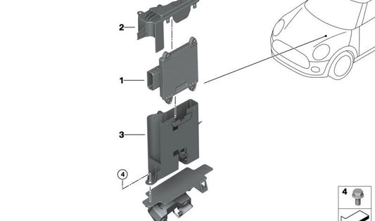 Cubierta EDME OEM 12909487746 para MINI F56, F57, Cooper SE... y más. Original MINI.