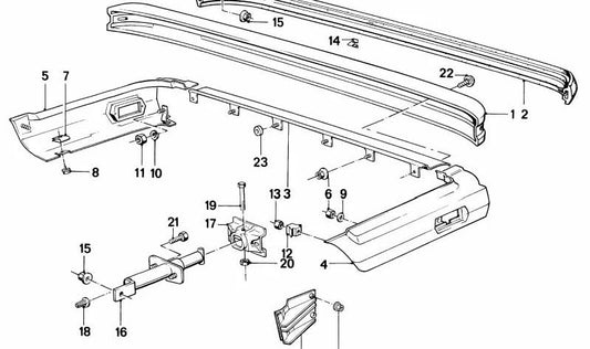Buje para BMW Serie 3 E30 (OEM 51121962983). Original BMW