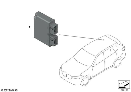 Ultraschallsensorkontrolleinheit für BMW F40, F44, G42, G87, G20, G21, G28, G80, G81, G22, G23, G26, G82, G83, G11n, G12N, G15, G16, G05, G06, G07, G07, G29 (OEM (OEM 66205A44586). Original BMW.