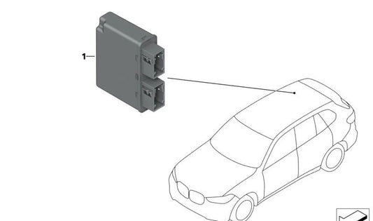 Ultrasonic sensor control unit for BMW F40, F44, G42, G87, G20, G21, G28, G80, G81, G22, G23, G26, G82, G83, G38N, G11N, G12N, F91, F92, F93, G14, G15, G16, F97N, G01N, G08N, F98N, G02N, F95, G05, G18, F96, G06, G07, G29 (OEM 66205B3A594). Herkunft