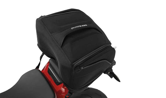OEM Hecktasche 77498545894 für BMW Motorräder K42 (HP4), K46 (S 1000 RR), K47 (S 1000 R). Original BMW Motorrad.