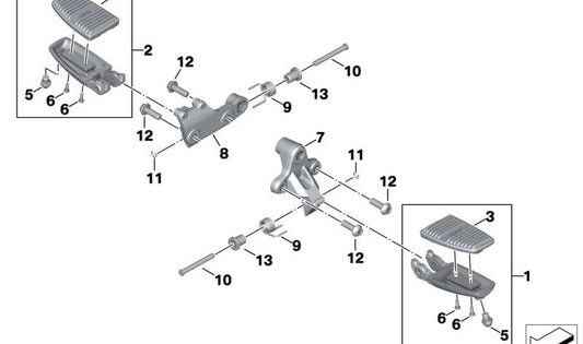 Mola da perna dianteira OEM 46718392729 para BMW Motorrad R18 B, R18 Transcontinental. Originais BMW Motorrad.
