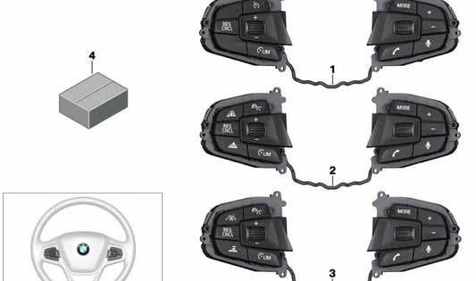 Multifunktionsschalter OEM 61316819917 für BMW: G30, G31, G32. Original BMW.