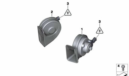 Horne aiguë OEM 61337195539 pour BMW E81, E82, E87, E88. BMW d'origine.