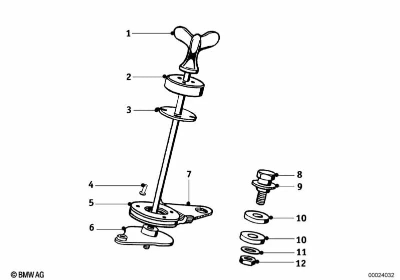 Soporte para BMW (OEM 31410010518). Original BMW.