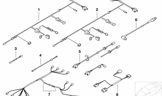 Chauffage Omdian et chauffage auxiliaire EEM 61128369371 pour BMW E38. BMW d'origine.