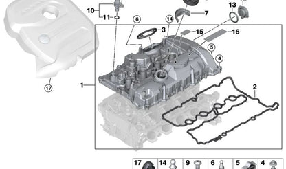Sensor de árbol de levas OEM 13628697982 para BMW F20, F45, F49, F52, F90, G30, G31, G38, G90, G11, G12, G70, F91, F92, F93, G14, G15, G16, G05, G06, G07, G08. Original BMW.
