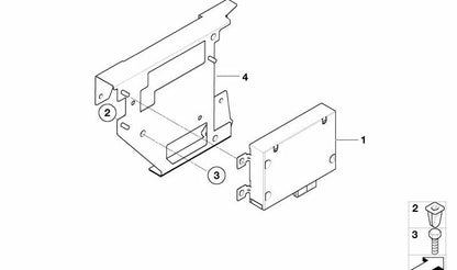 Módulo de auriculares OEM 65126968161 para BMW E60, E61, E70, E71, E72. Original BMW.