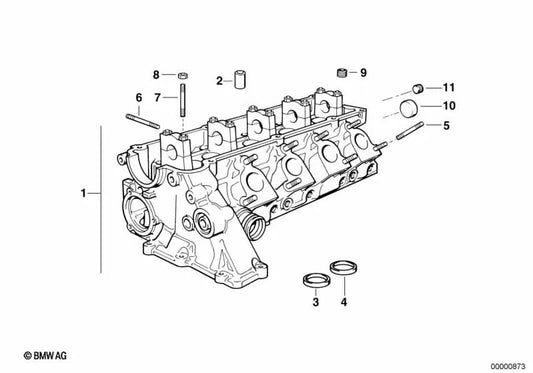 Auslassventilsitzring für BMW 3 E36 Serie 5 E34, E39 Serie 7 E38 (OEM 11122244278). Original BMW.