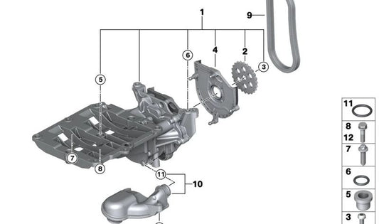 Tubo de admisión con junta OEM 11417803076 para BMW X3 E83 1.8d, 2.0d, 2.0sd (N47) con tracción total. Modelos desde 2007 hasta 2010. Recambio original BMW.