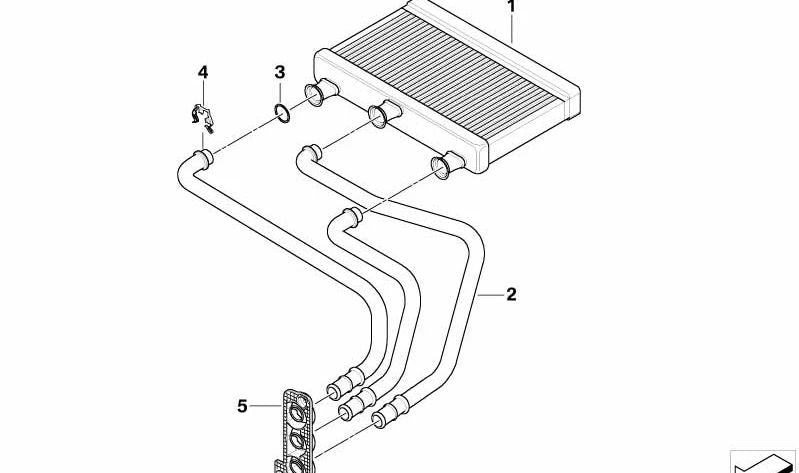 Junta OEM 64116933923 para BMW E60, E61, E63, E64. Original BMW.