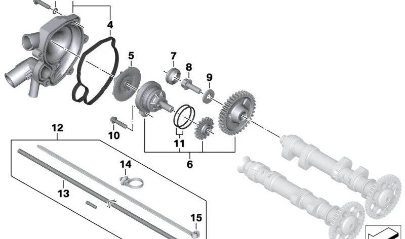 Junta OEM 11517690488 para motos BMW F 700 GS, F 800 GT, F 800 S, F 800 ST, F 650 GS, F 800 GS, F 800 GS Adventure, F 800 R... y más. Original BMW Motorrad.