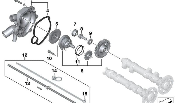 Junta tórica (O-Ring) OEM 11517690492 para BMW Motorrad F700GS, K75, R1100GS, R1200GS, R1200RT y otros modelos compatibles. Original BMW Motorrad.